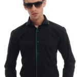 CAIRON GREEN SOLID OXFORD PREMIUM FORMAL SHIRT