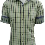 CAIRON GREEN CHECK CASUAL SHIRT