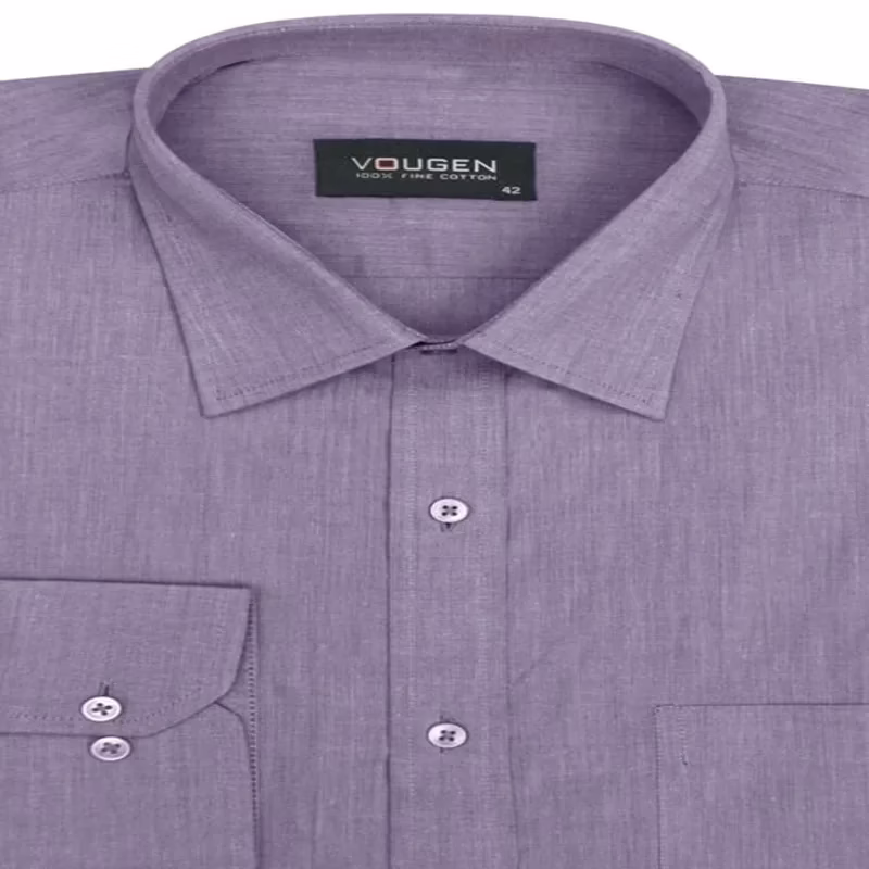 PURPLE SOLID OXFORD PREMIUM FORMAL SHIRT