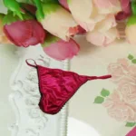 Silk Soft Shinning Pink Tanga Thong