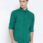 Elegant Green Men Shirts