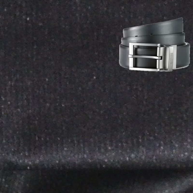 Raymond-Shimmering Black Trouser Fabric Free Belt