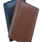 Black/Brown Leather Wallet Pk of 2 By Ezen