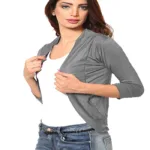 Grey Softwear Plain Shrug
