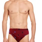 US Polo Regular Fit Underwear-Maroon with Stickers