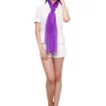 Uniscarf Pure Silk Purple Plain Stole