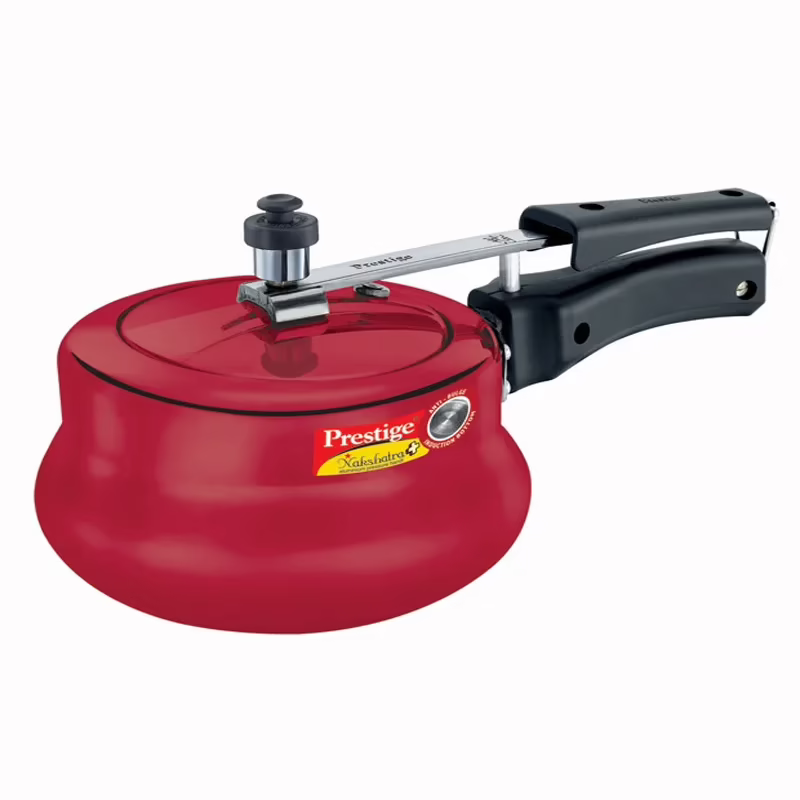 Prestige Nakshatra Plus red Handi 2 Ltr Inner Lid - Aluminium Pressure Cooker