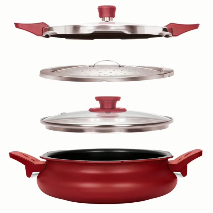 Pigeon All-in-one Super Cooker 3ltr- Red Ceramic