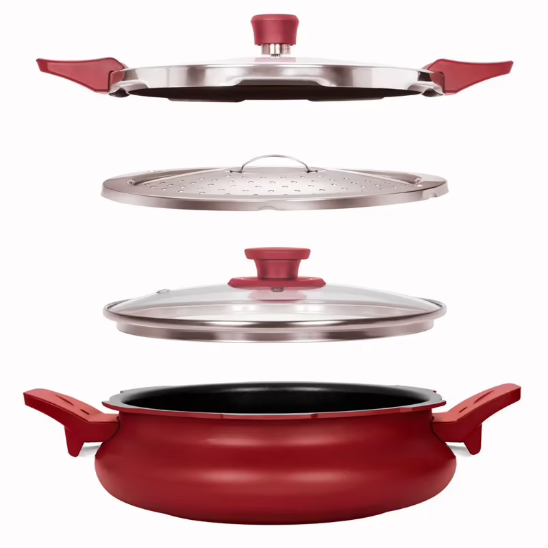 Pigeon All-in-one Super Cooker 3ltr- Red Ceramic