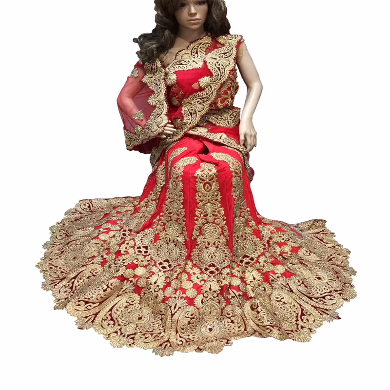 Viva N Diva Red Colored Net With Georgette Saree