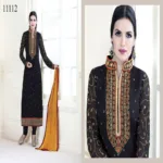 Viva N Diva Navy Blue Colored Faux Georgette Suit.