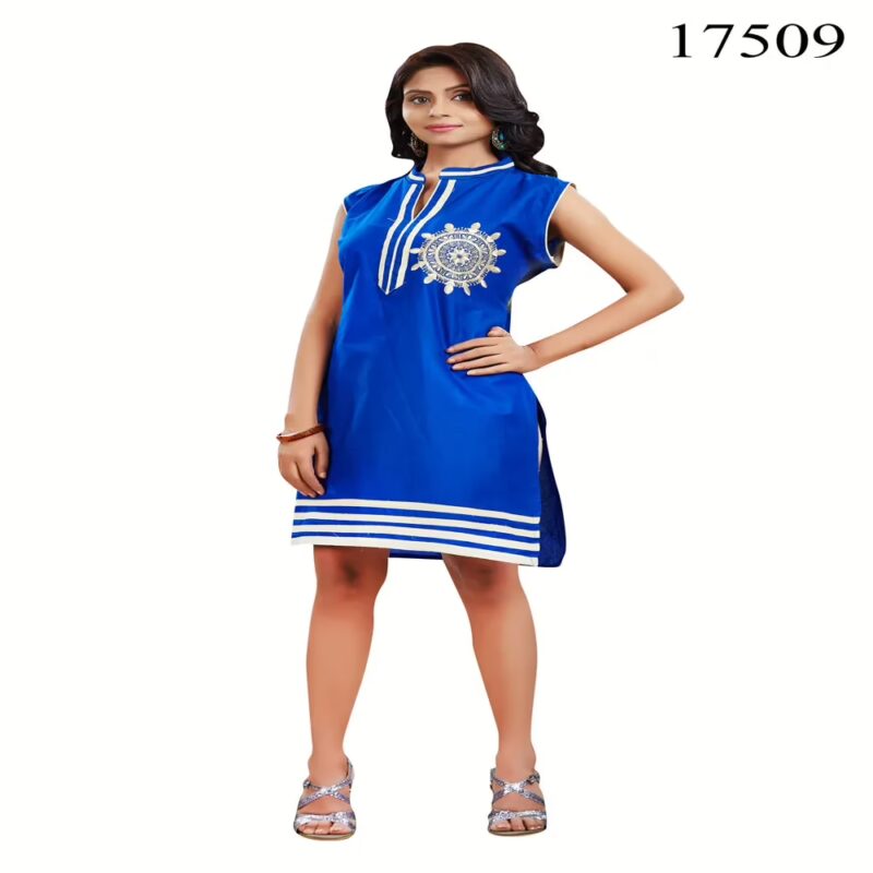Viva N Diva Blue Colored Pure Cotton Kurti