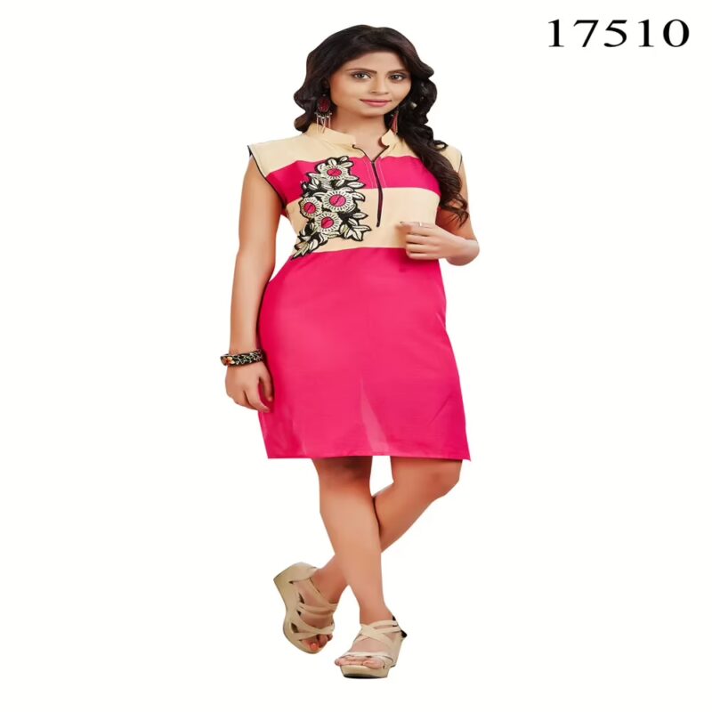 Viva N Diva Pink Colored Pure Cotton Kurti.