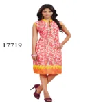 Viva N Diva Red Colored Cotton Printed Kurti
