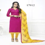 Viva N Diva Pink Colored Cotton Jacquard Suit.