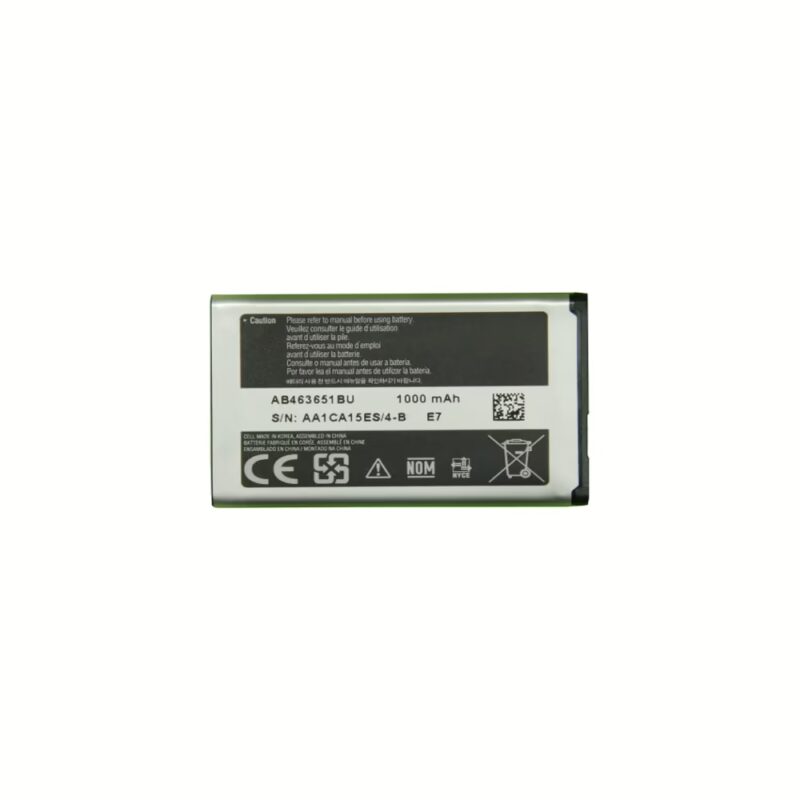 Samsung Original Mobile Battery Of The Model Ab463651bu With 1000 Mah