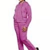 Purple Girls 2 Pcs Sweatsuit and Sweatpant Set - Image 3