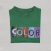 Kids Round Neck T-Shirt - Color - Green - Image 3