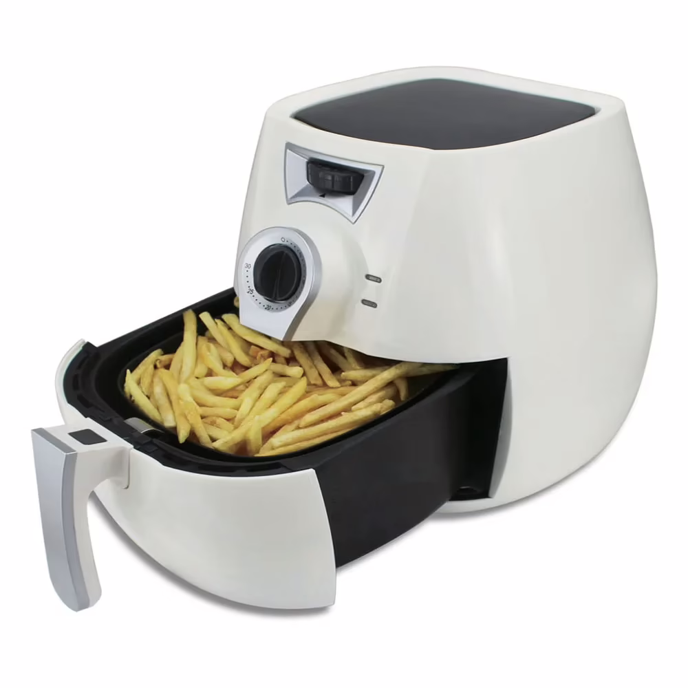 HomePro Low Fat Electric Tandoor Multi Cooker Oil Free Air Fryer 2.2 Liters - White