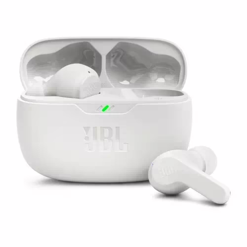 JBL Wave Beam TWS, 32Hr Playtime, IP54, Smart Ambient & TalkThru Mode, JBL App Bluetooth Headset??(White, In the Ear)
