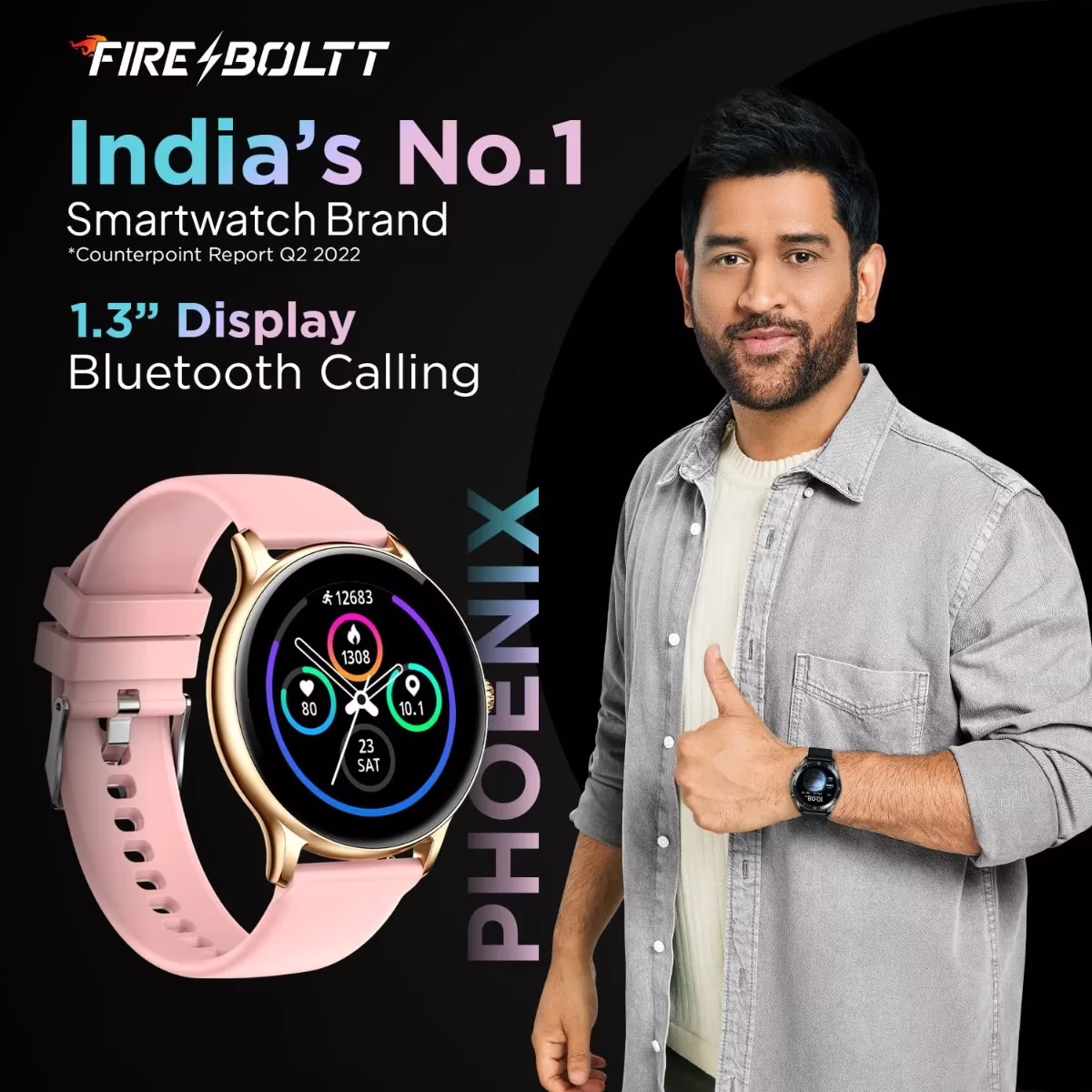 Fire-Boltt Phoenix Smart Pink Watch - Image 2
