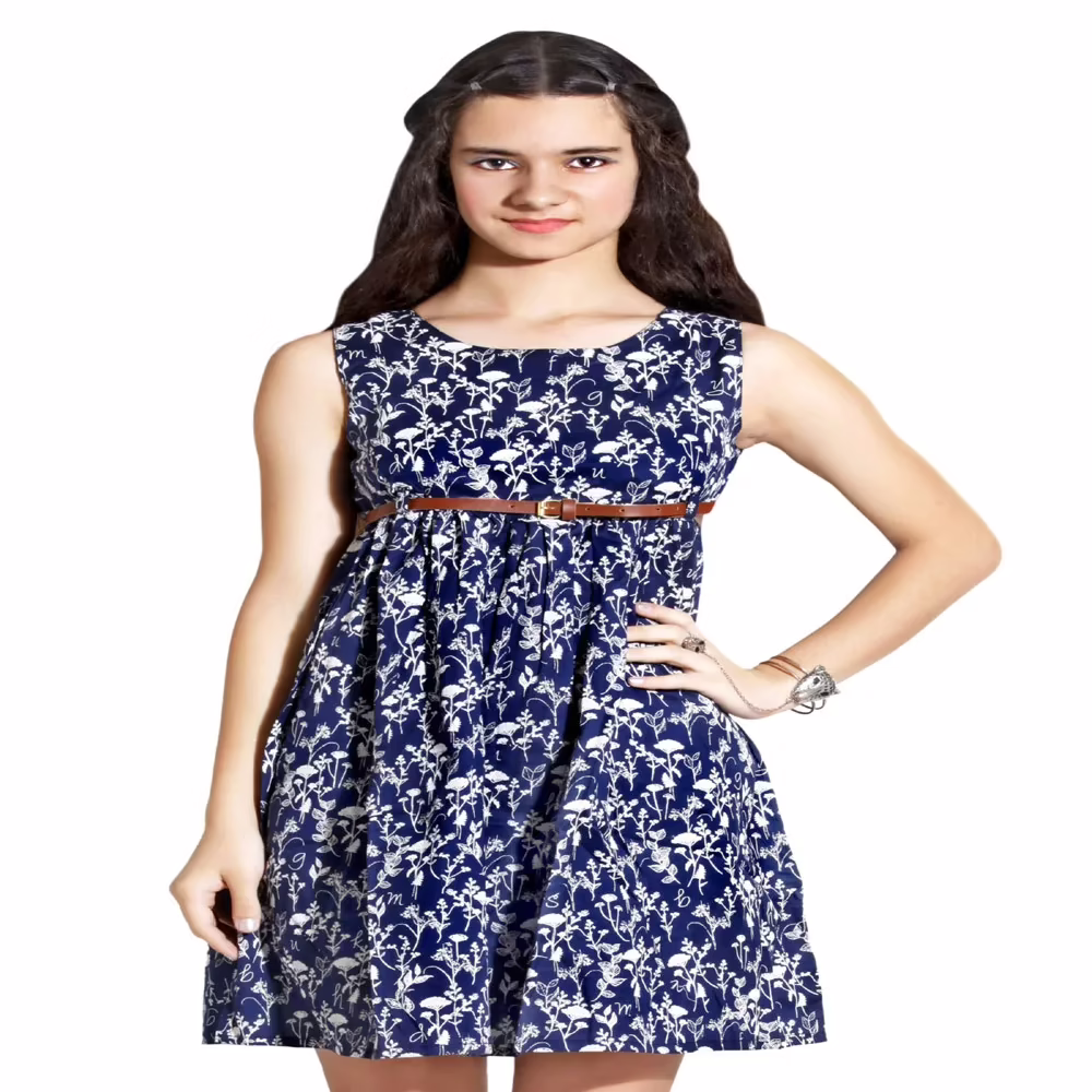 HUSHBHI MULTICOLOR GIRLS CASUAL DRESSES & FROCKS