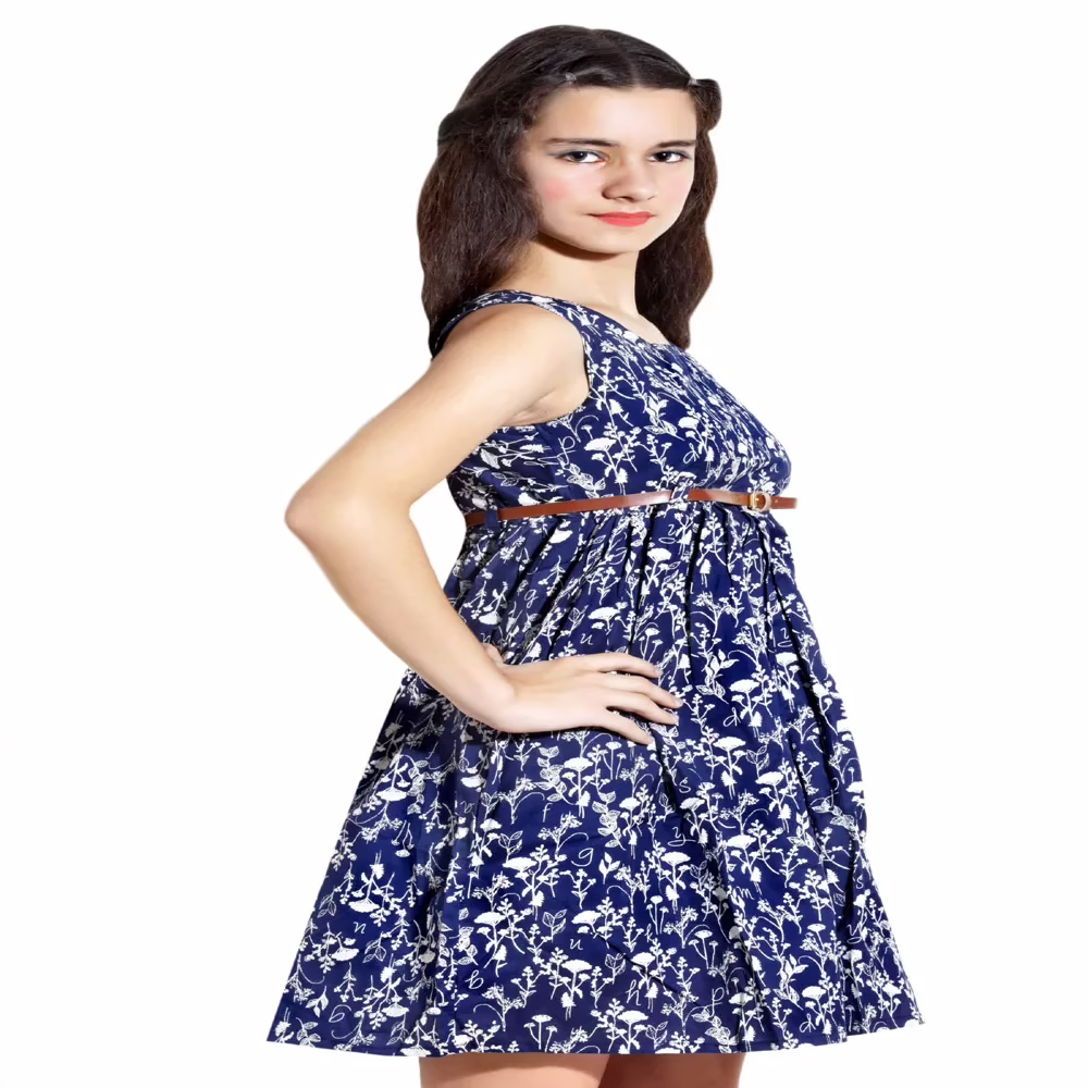 HUSHBHI MULTICOLOR GIRLS CASUAL DRESSES & FROCKS - Image 3