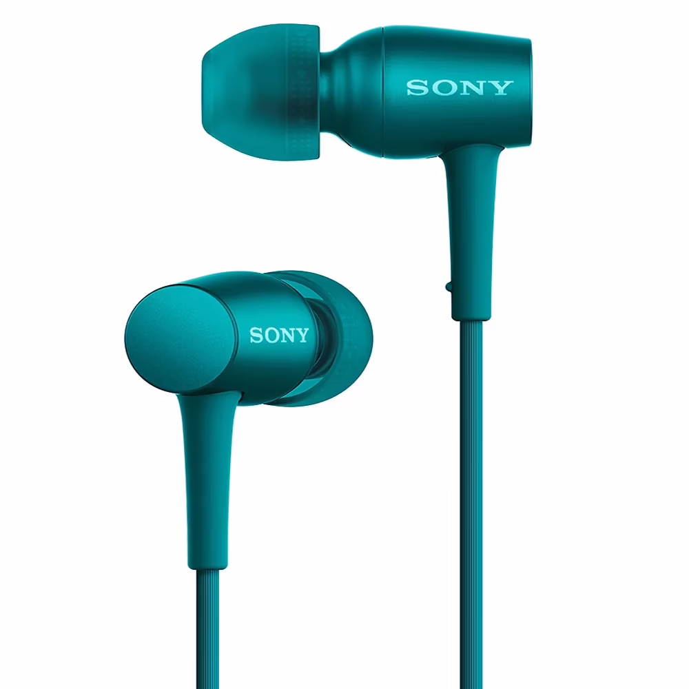 Sony MDR-EX750AP In-Ear Hi-Res Audio Headphones with Mic (Viridian Blue)
