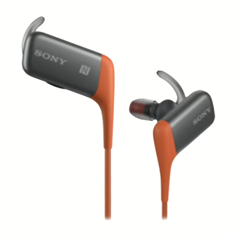 Sony MDR-AS600BT Splash-proof Bluetooth NFC In-Ear Headphones (Orange)