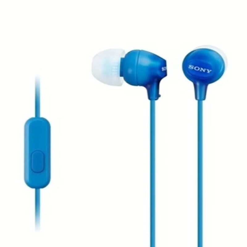 Sony MDR-EX15AP In-Ear Headphones with Mic (Blue)