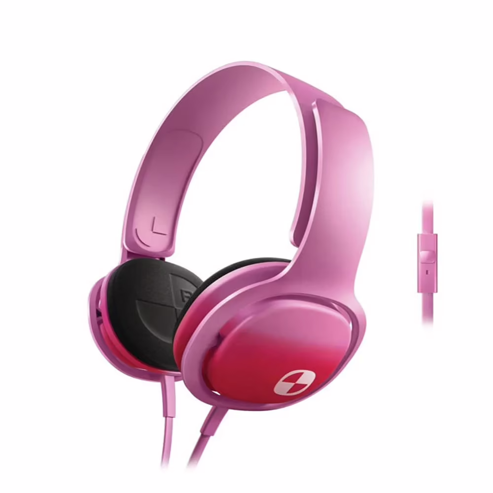 Philips O'Neill Cruz SHO3305FIN/00 Over Ear Headphone with mic (Pink)