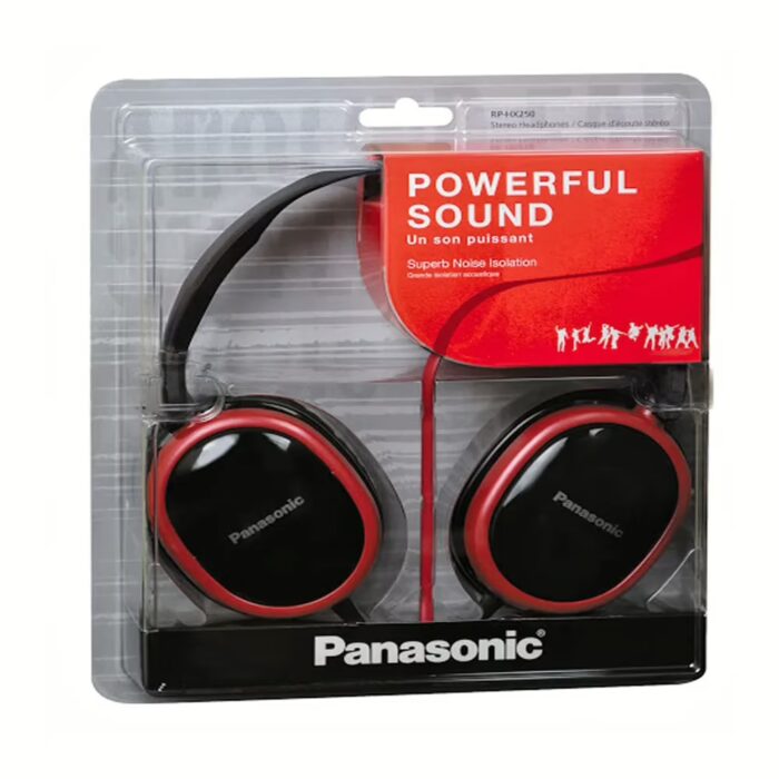 Panasonic RP-HX250E-R Over Ear Headphone (Red)