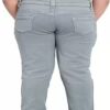 Best Grey Stretchable Denim Girls Regular Fit Jeans - Image 2