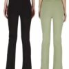 Pk 2 Girls Bootcut Leggings & Yoga Pants - Image 2