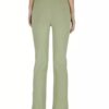 Light Green Girls Bootcut Leggings & Yoga Pants - Image 2