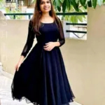 Aishani Voguish Georgette Navy Kurtis