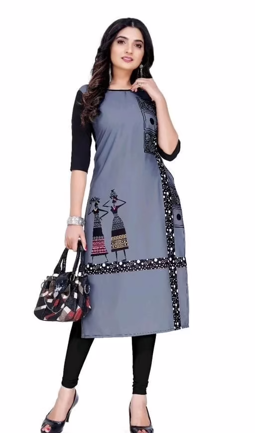 Aakarsha Sensational Multi Crepe Printed Kurtis