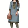 Aagyeyi Petite Three Quarter Sleeves  Kurtis - Image 2