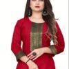 Aagyeyi Petite Red Three Quarter Sleeves Kurtis - Image 2