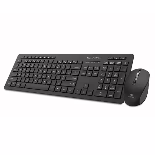 ZEBRONICS Zeb-Companion 500 Keyboard and Mouse Combo Wireless Desktop Keyboard??(Black)