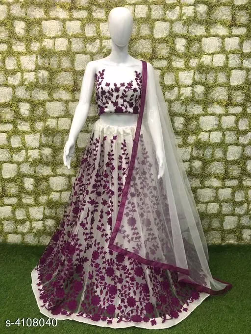Superior Purple Designer Women Lehenga