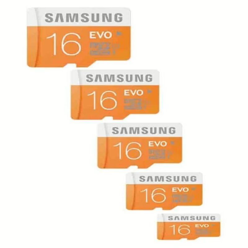 Samsung Class 10 EVO 16 GB Micro SDHC Memory Card - Pack of 5