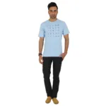 Men's Round Neck T-Shirt - Car Parts - Blue