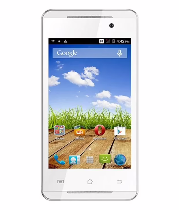 Micromax A093 Sliver 4GB White and Silver - Image 2