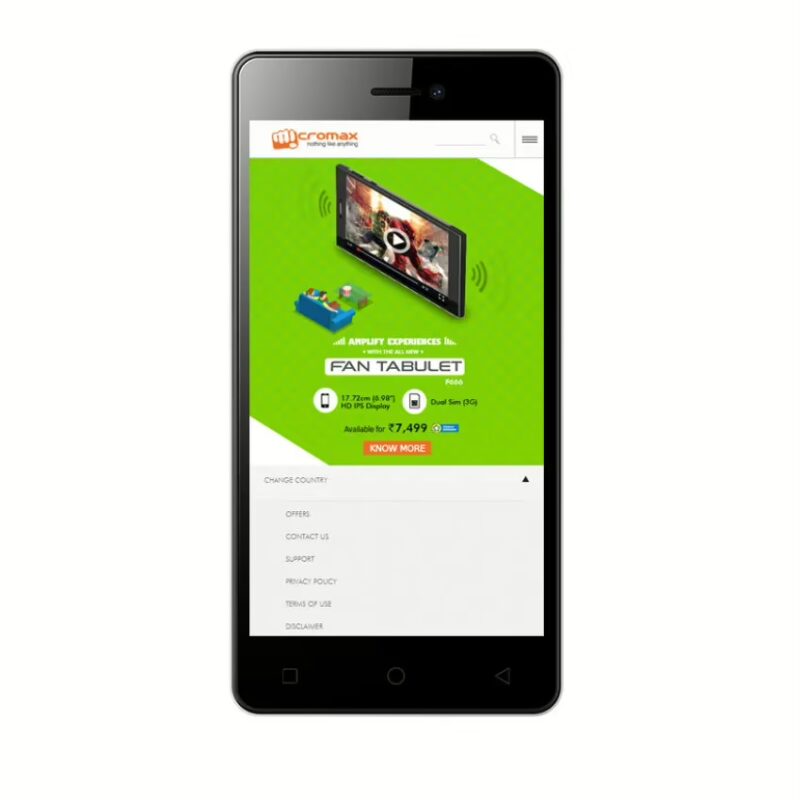 Micromax Canvas Juice 4 Q382 8GB Black 3G