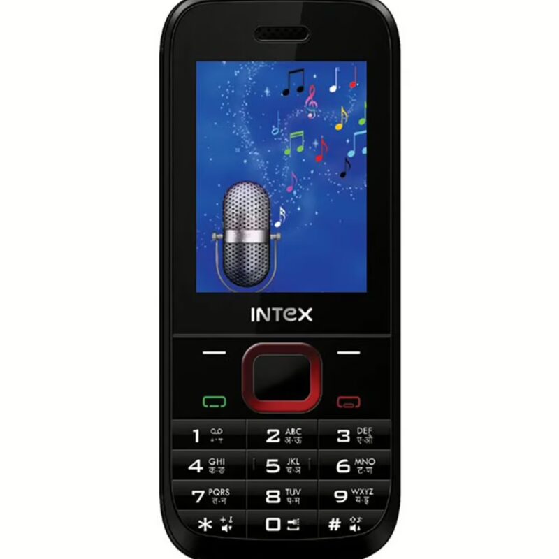 INTEX Alpha (Red-Black) Mobile Phone