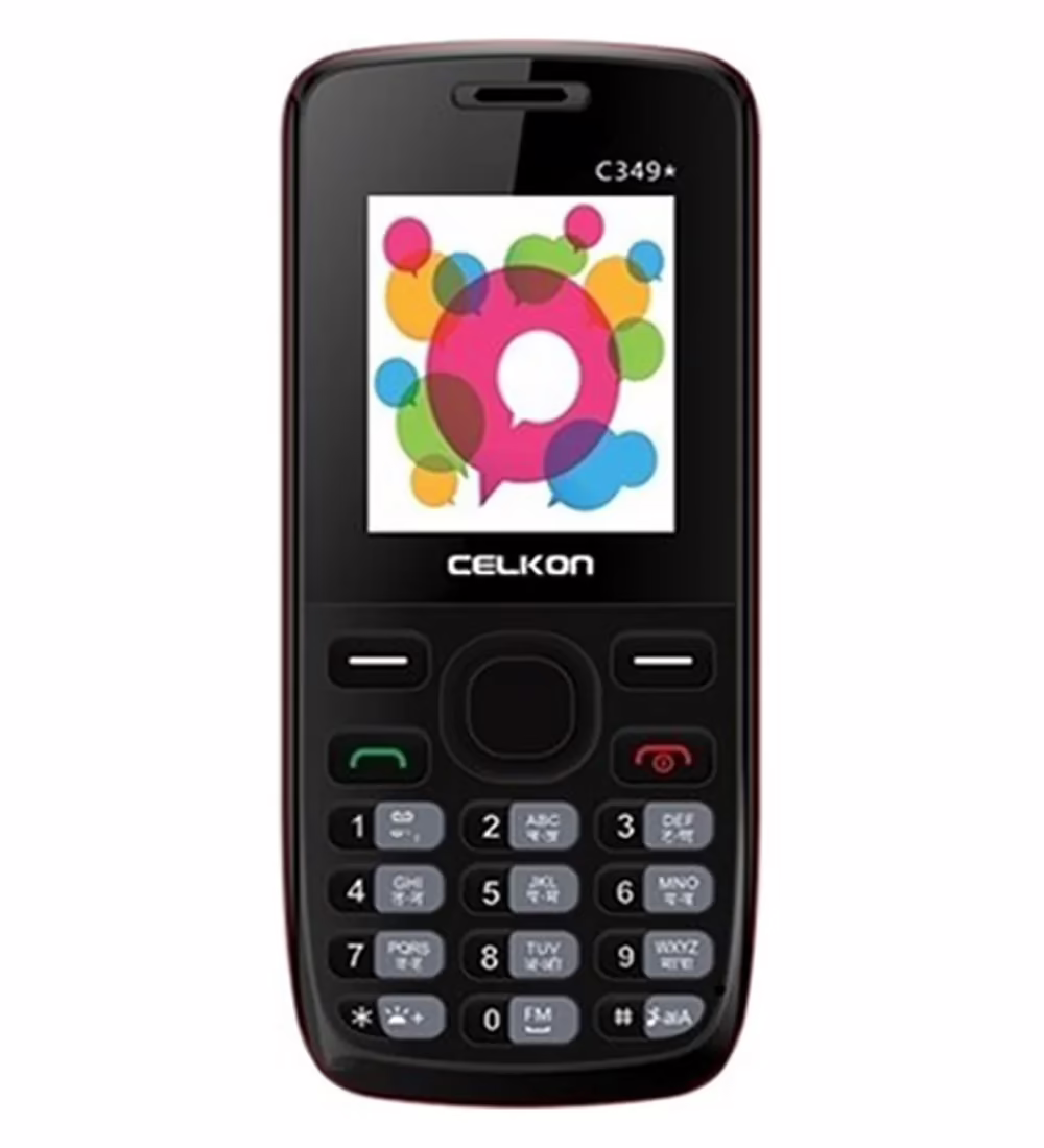 Celkon C349 Star (Black Red)