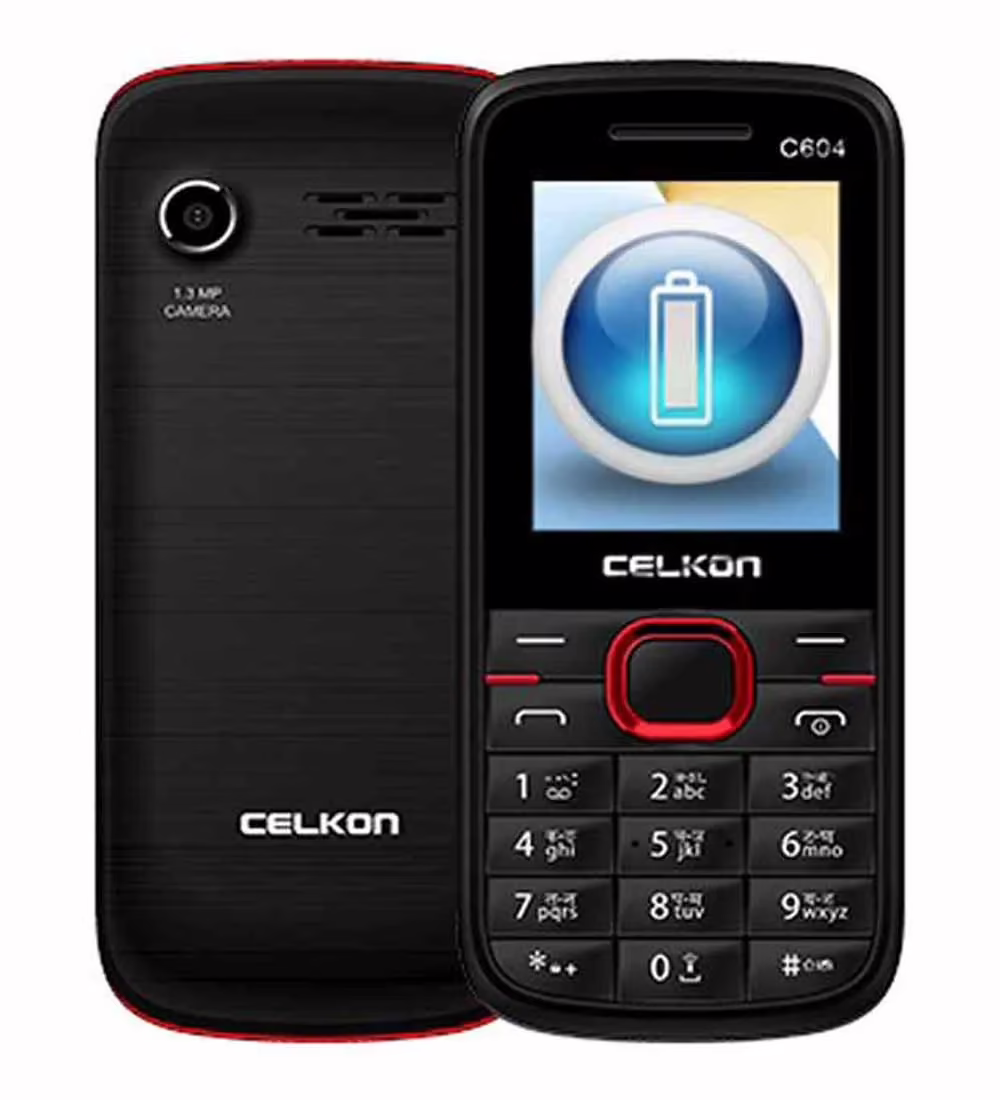 Celkon C604 (Black and Red)