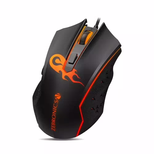ZEBRONICS Zeb-Clash Wired Optical Gaming Mouse??(USB 2.0, USB 3.0, Black)