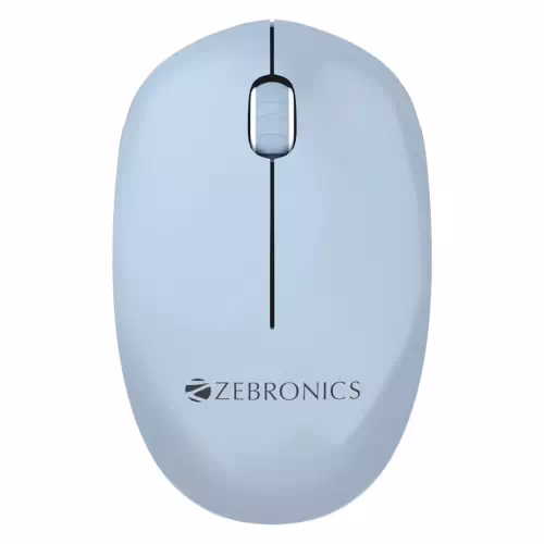 ZEBRONICS Zeb CHEETAH Wireless mouse with 1600 DPI, High accuracy, Ergonomic design Wireless Optical Mouse??(USB 2.0, Blue)